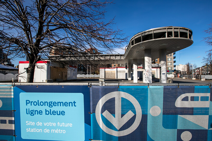 Prolongement de la ligne bleue du métro de Montréal